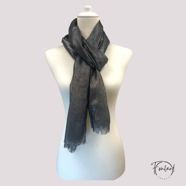 Foulard noir pailleté