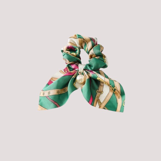 Chouchou foulard court, style équitation