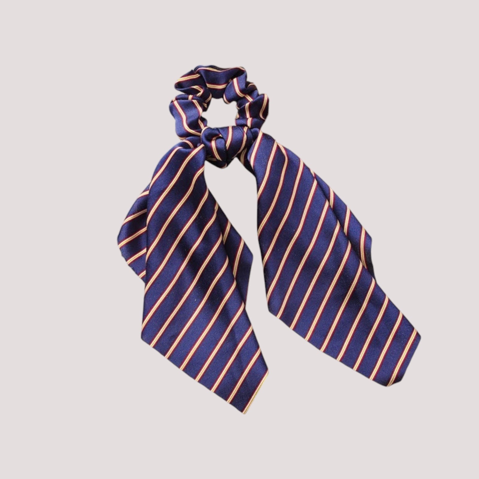 Chouchou foulard marine à rayures