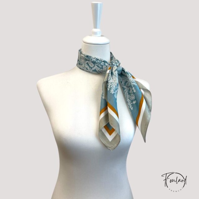 Foulard carré deluxe, pastel vert
