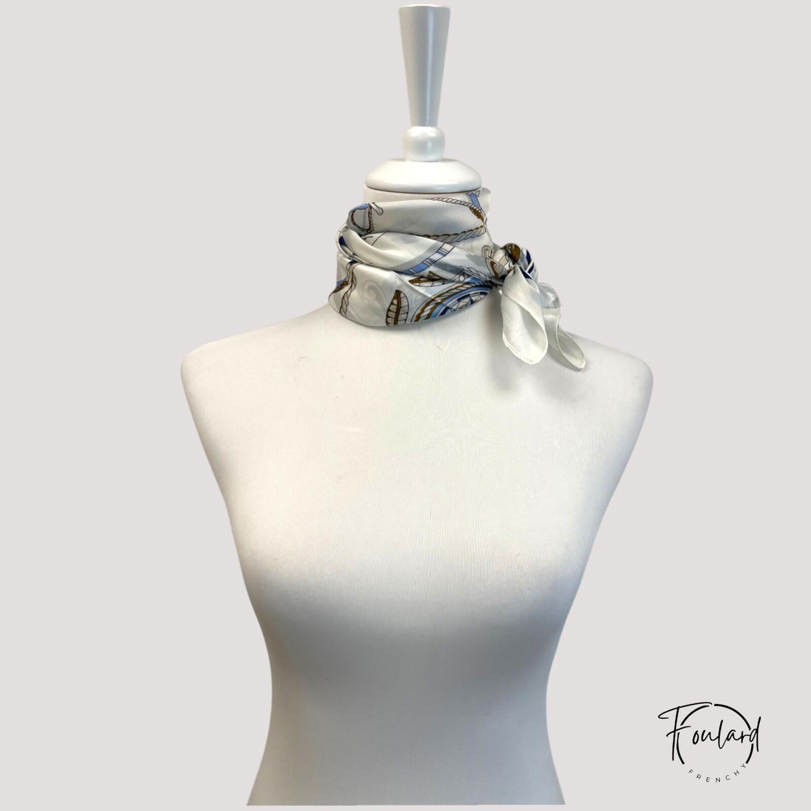 Foulard carré, motif navire de glace – Image 4