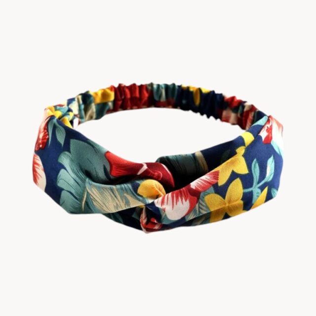 Bandeau motif floral coloré