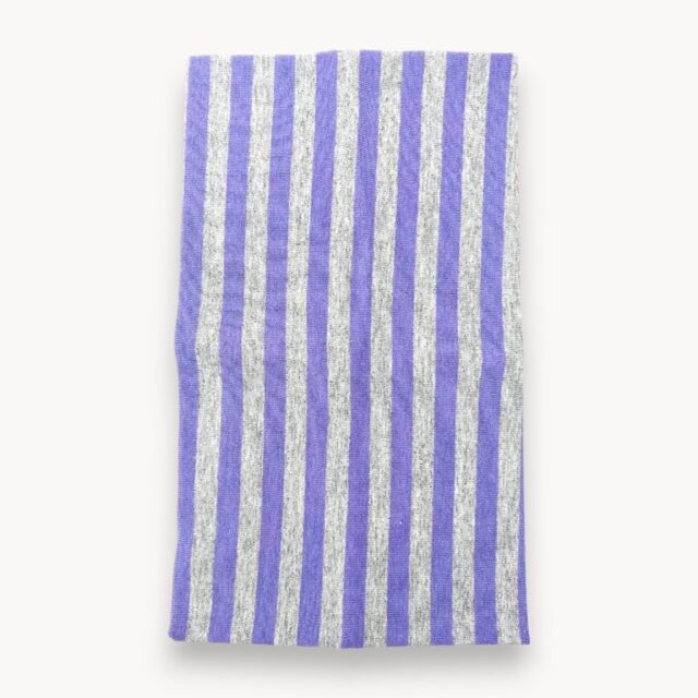 Bandeau large rayures violet et gris