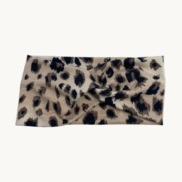 Bandeau beige, motif fauve