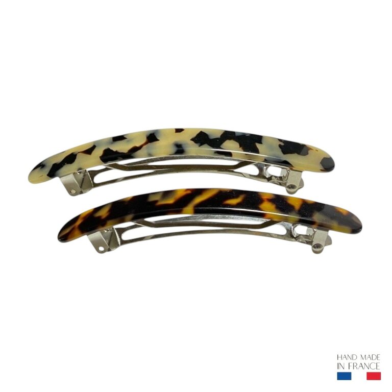Barrette Chantal, crème et noir – Image 2