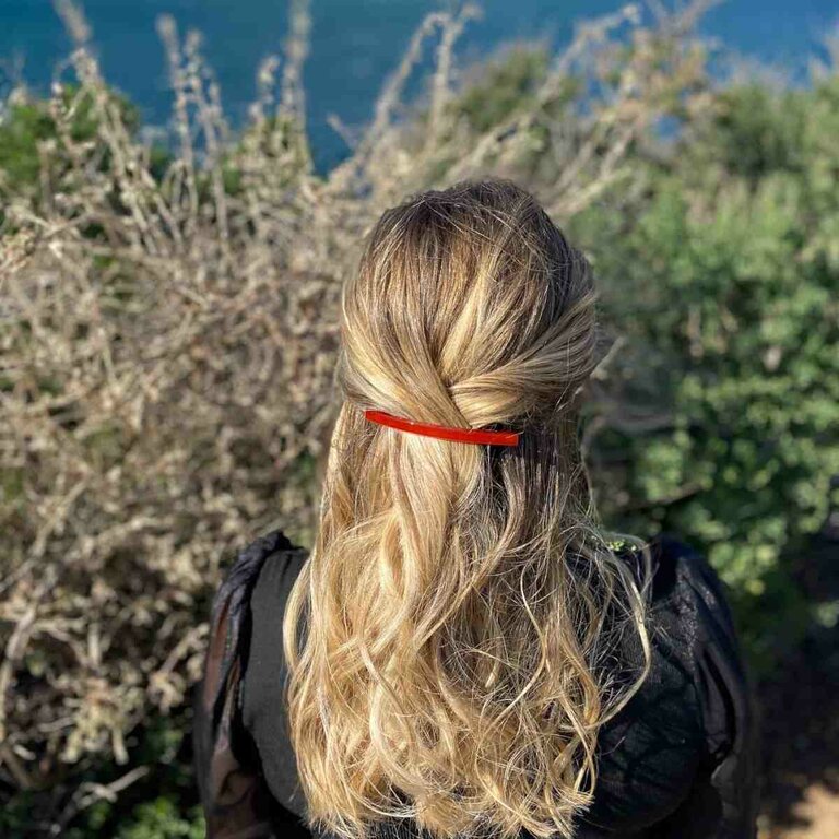 Barrette Carmen, Rouge Opale