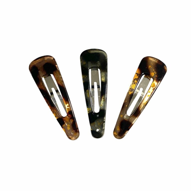 Duo de barrettes clic-clac translucides, 5,5 cm – Image 2