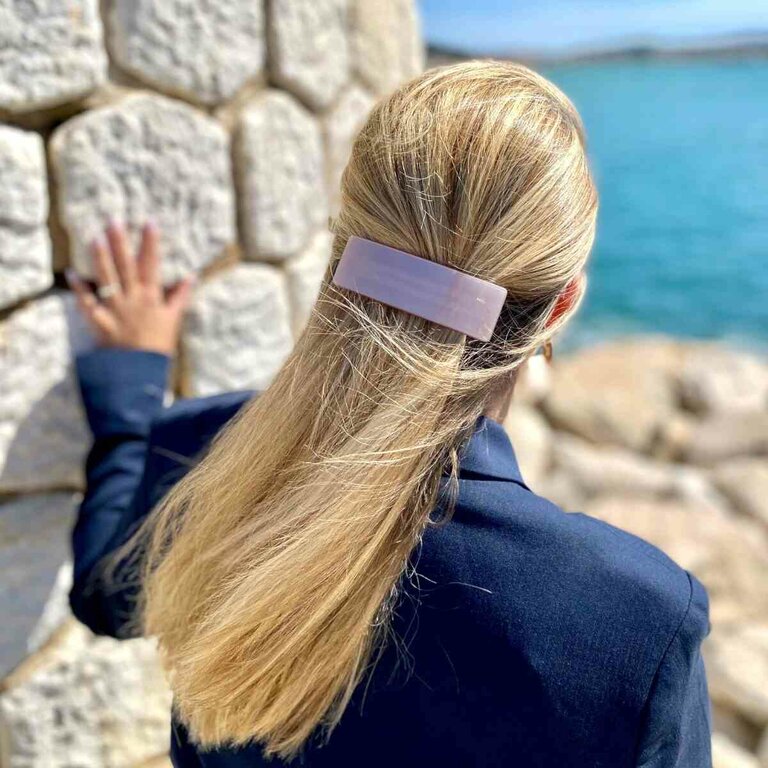 Grande barrette Hortance, collection Opale – Image 5