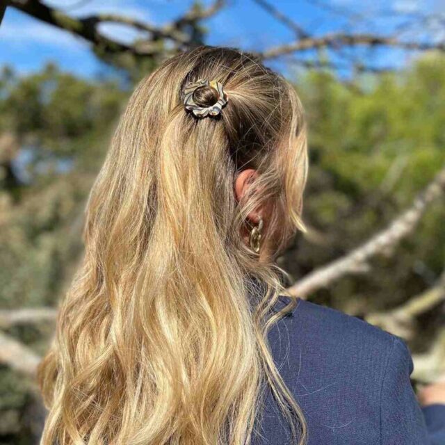 Barrette Léopoldine, coloris Onyx