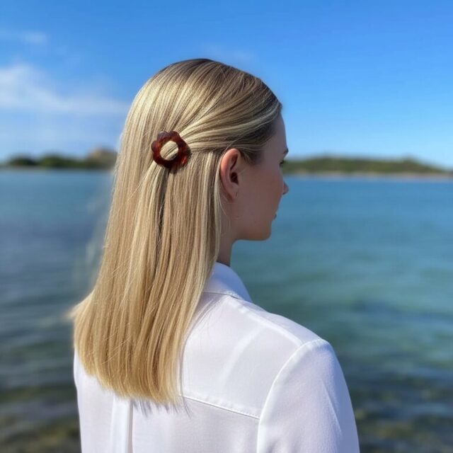 Barrette Léopoldine, coloris Vison