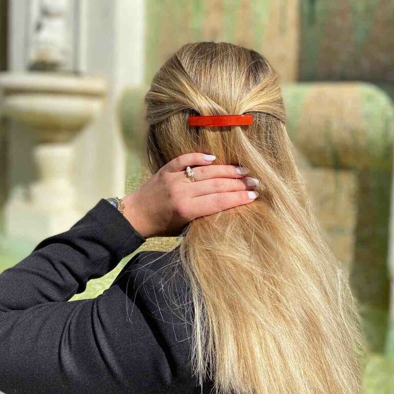 Barrette Pauline, rouge