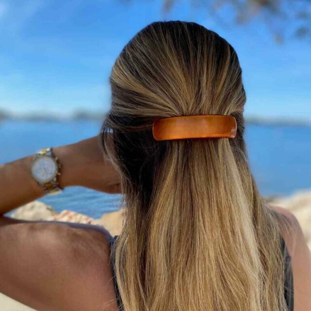 Barrette Victoria, coloris Courge