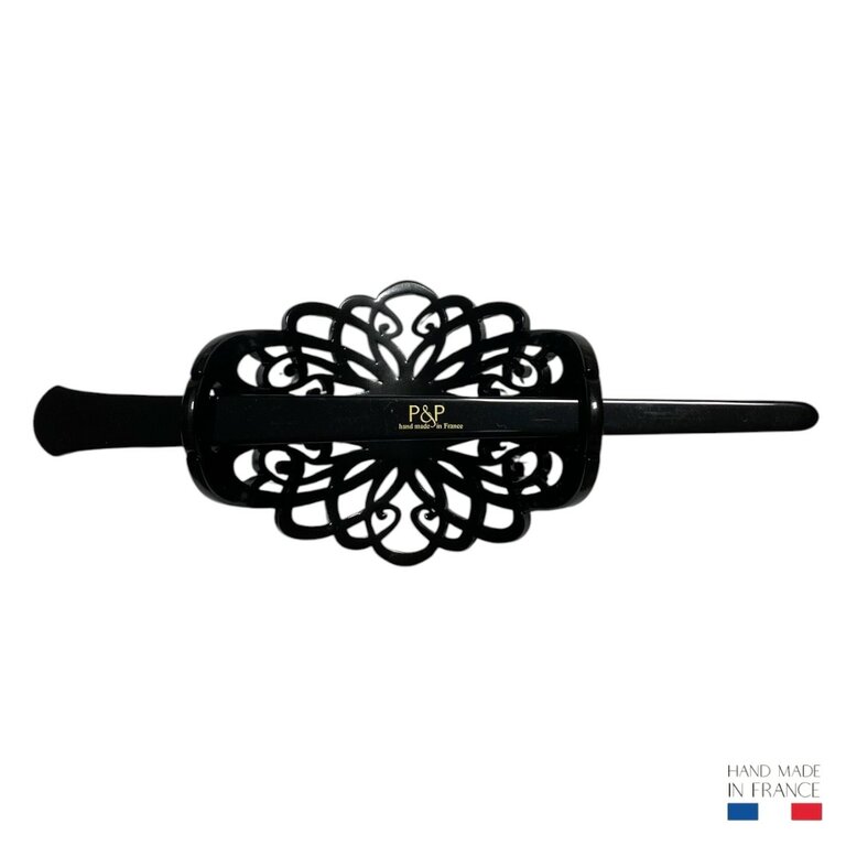 Barrette-pic Bianca, motif floral baroque – Image 4