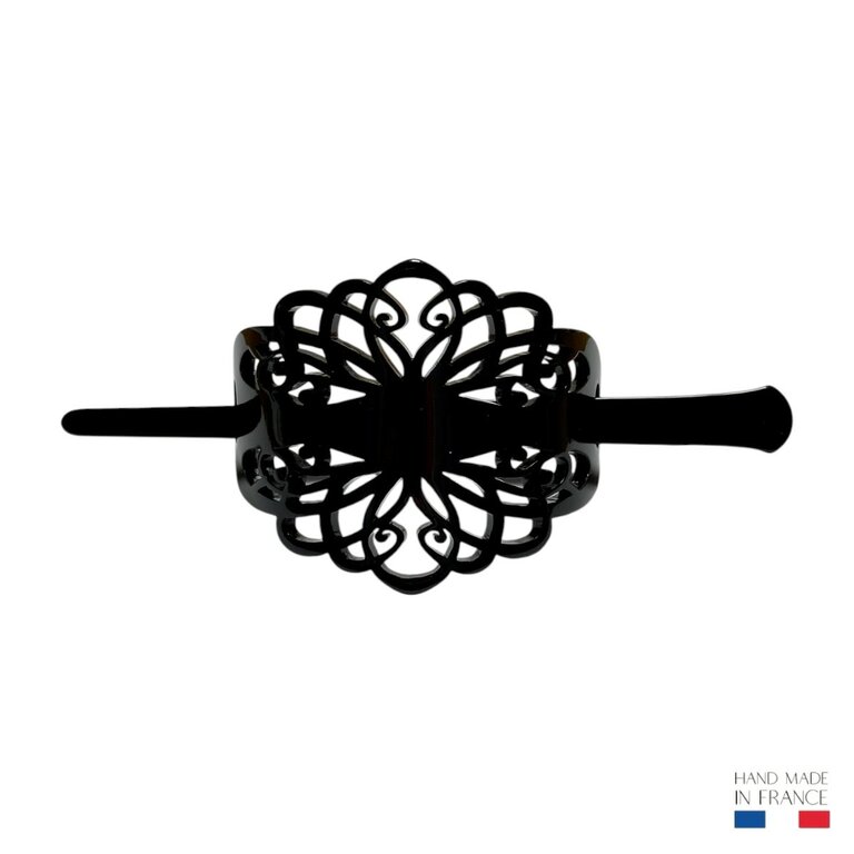 Barrette-pic Bianca, motif floral baroque – Image 2