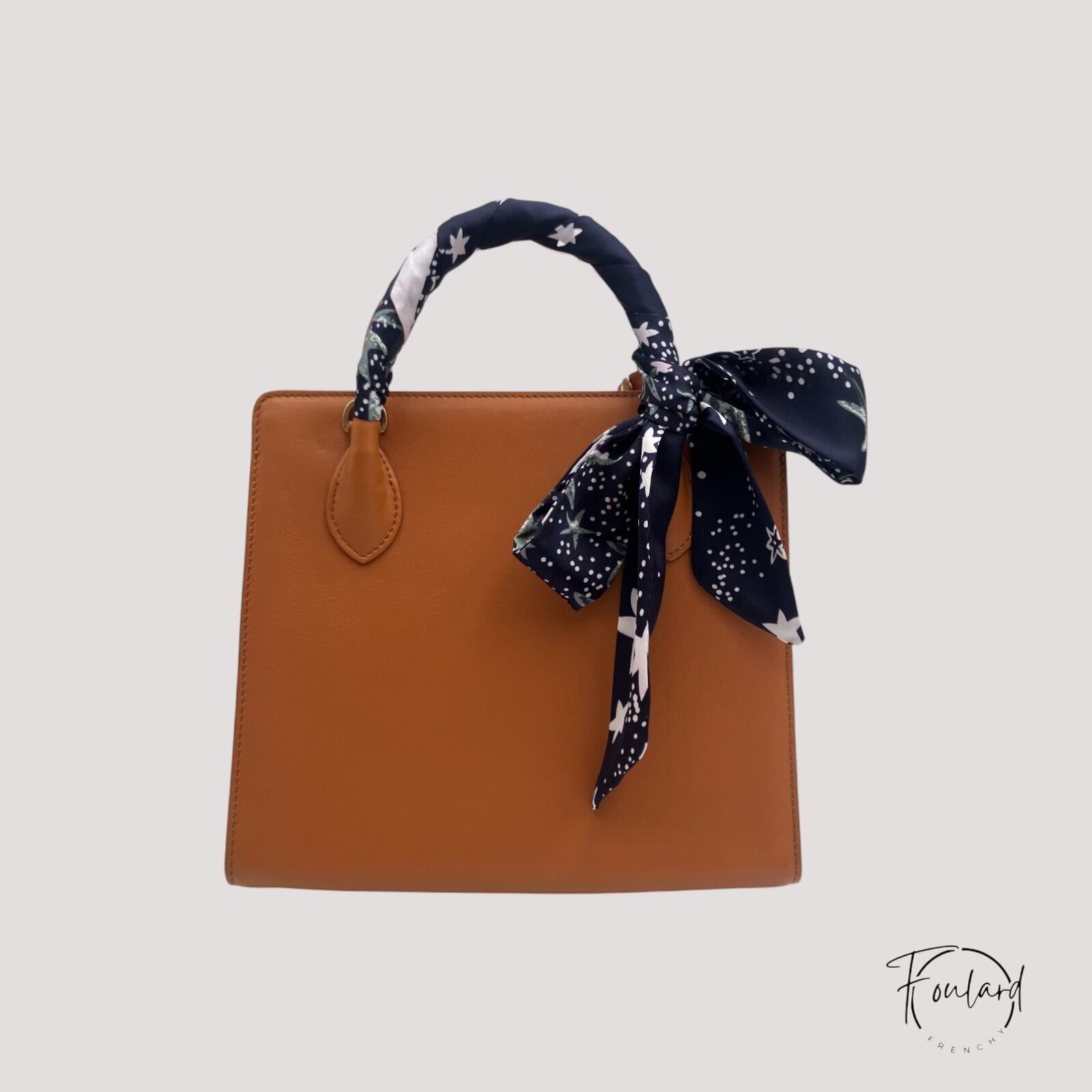 Ceinture foulard bleu nuit, étoilée – Image 4