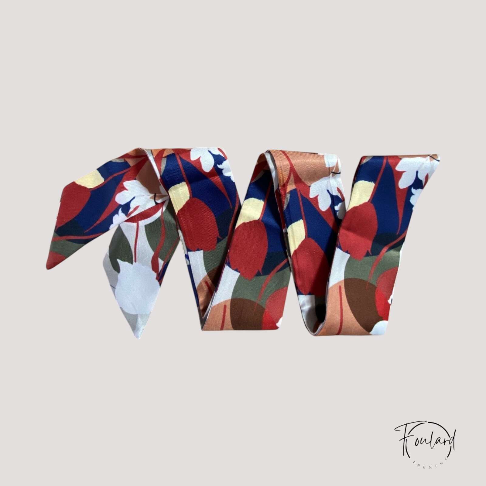 Ceinture foulard, fleurs multicolores – Image 2
