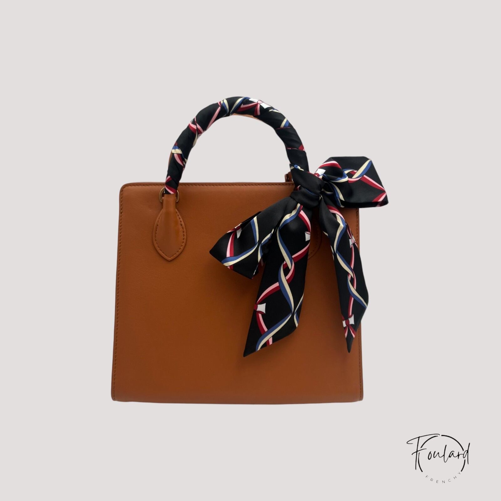Ceinture foulard noire, rubans entrelacés – Image 3