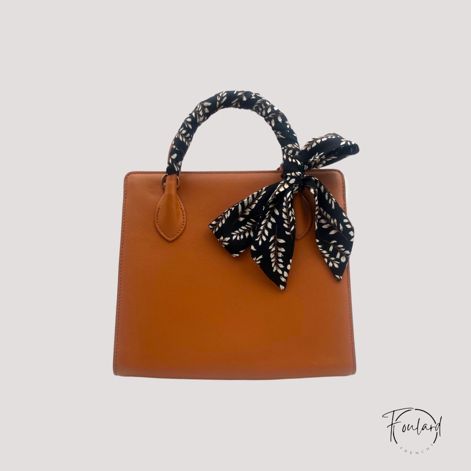 Ceinture foulard noire, motif sésame – Image 3