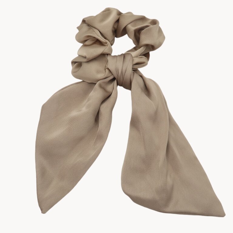 Chouchou foulard satiné uni – Image 5