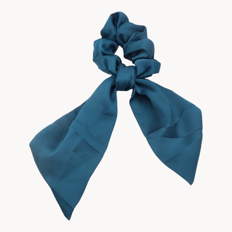 Chouchou foulard satiné uni – Image 4