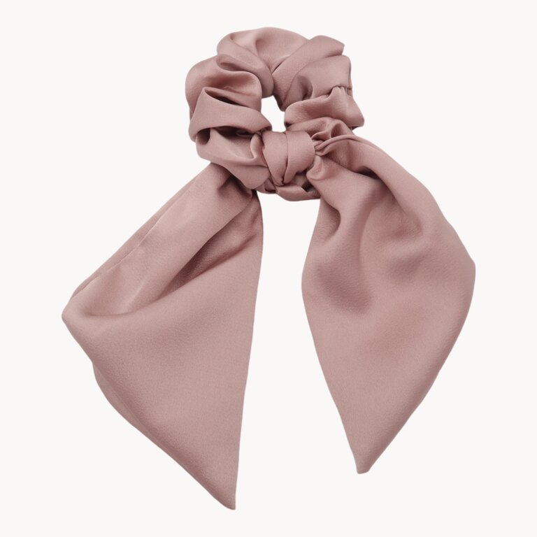 Chouchou foulard satiné uni – Image 2