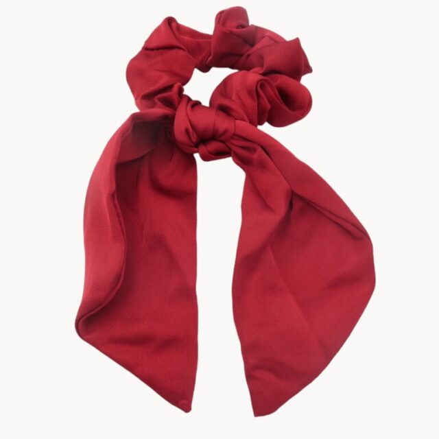 Chouchou foulard satiné uni