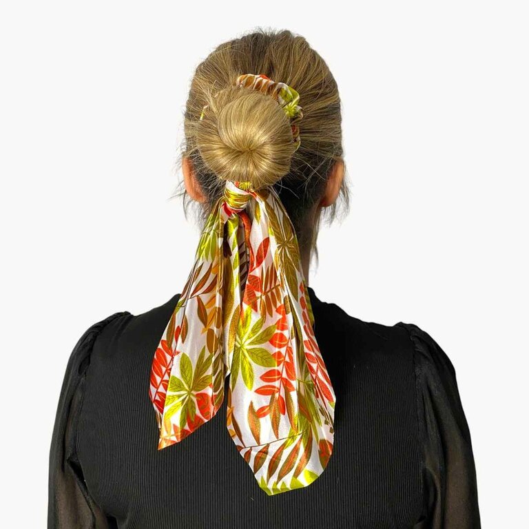 Chouchou foulard, feuilles automnales – Image 2