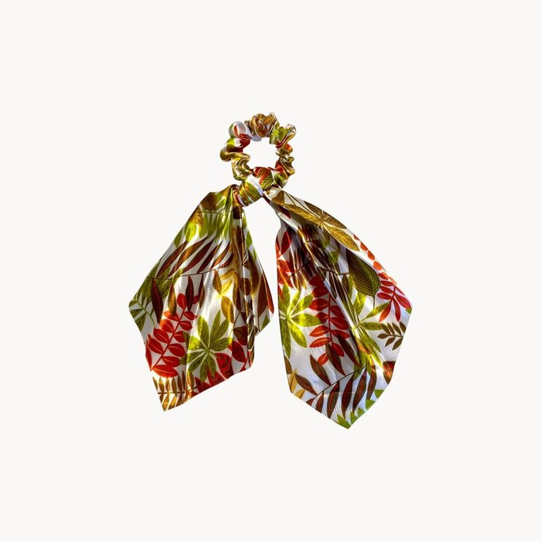 Chouchou foulard, feuilles automnales