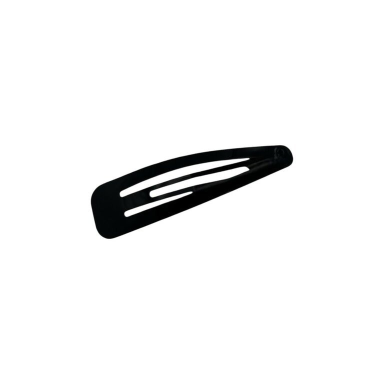 Duo de barrettes clic-clac noires, 6,5 cm – Image 2