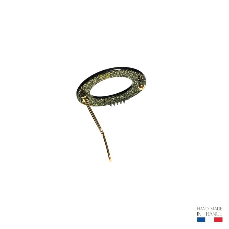 Petite barrette Chloé, pailletée or – Image 5